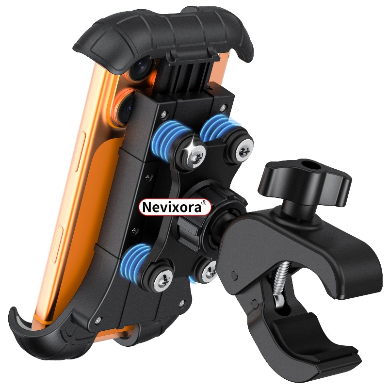 Commuter Bike Lock - حامل هاتف للدراجات النارية مضاد للاهتزاز،