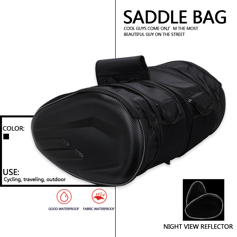 حقيبة دراجات نارية للمقعد الخل - مراجعة Panniers Waterproof Rear وسعره